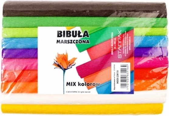 Buntes Krepppapier – Set mit 10 Stück