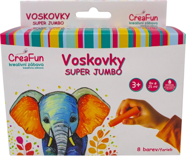Wachsmalstifte Super Jumbo 8 Farben SPARKYS