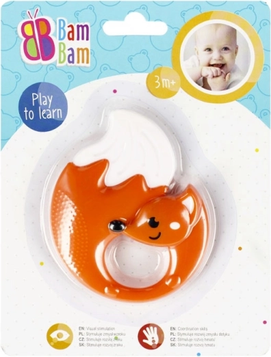 Rassel und Beißring Fuchs für Babys