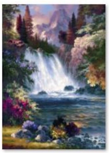Diamantmalerei (Diamond Painting) Wasserfall 30 × 40 cm - 1 Stück