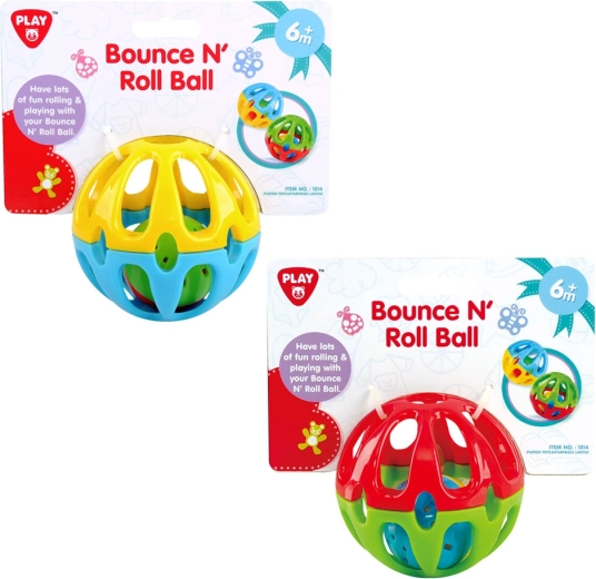 Playgo hüpfender Gummiball mit Glockenklingeln für Kinder