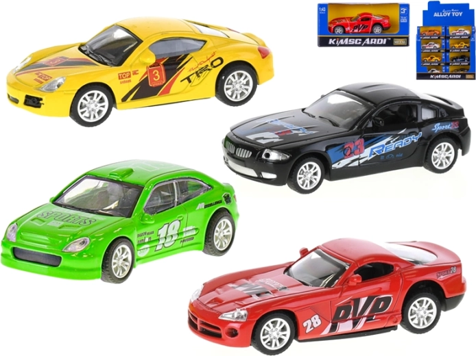 Metall-Rennauto 1:43 mit Rückzugsmotor