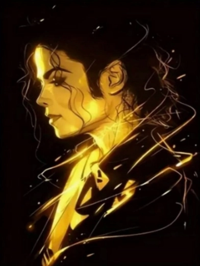 Malen nach Zahlen Michael Jackson 40 × 50 cm