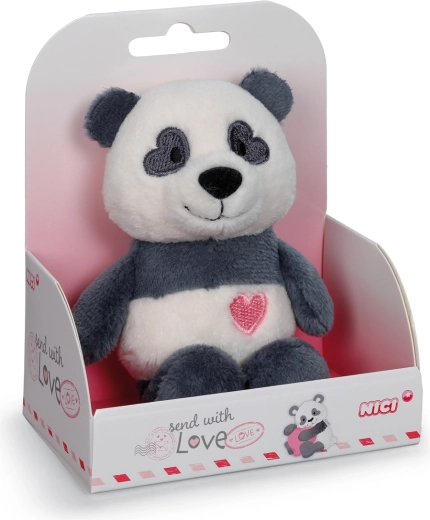 NICI Plüsch-Panda Love in Geschenkbox 12 cm
