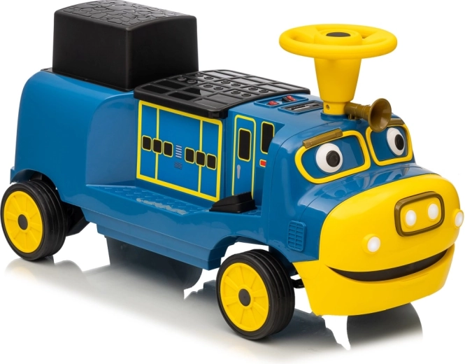 Elektrische Stoß-Lokomotive blau STACYJKOWO 12V