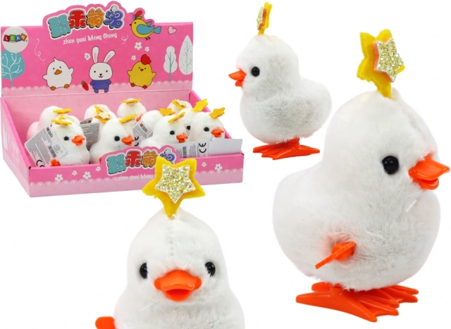 Aufziehbares Springhühnchen mit Stern