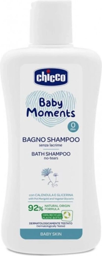 Chicco Duschgel 2-in-1 für Haare und Körper Baby Moments 200 ml