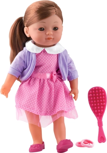 Dolls World Modepuppe Elizabeth, Brünette, mit Zubehör, 36 cm