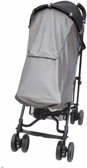 Sonnenschutz für Kinderwagen mit UV-Schutz, silbern