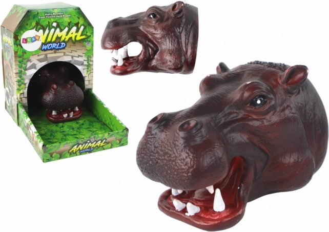 Plüsch-Handpuppe Nilpferd