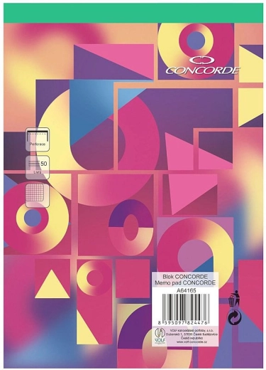 Block CONCORDE A5 kariert, 50 Blatt