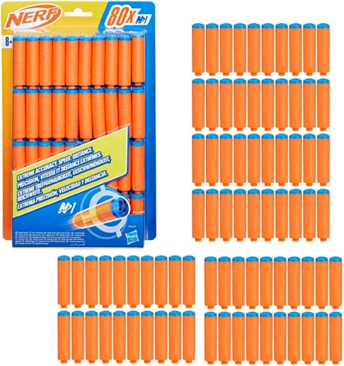 NERF N1 Schaumstoffdarts, Set mit 80 Pfeilen