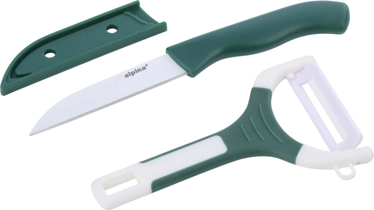 Küchenset ALPINA – Messer und Schäler, Farbmix