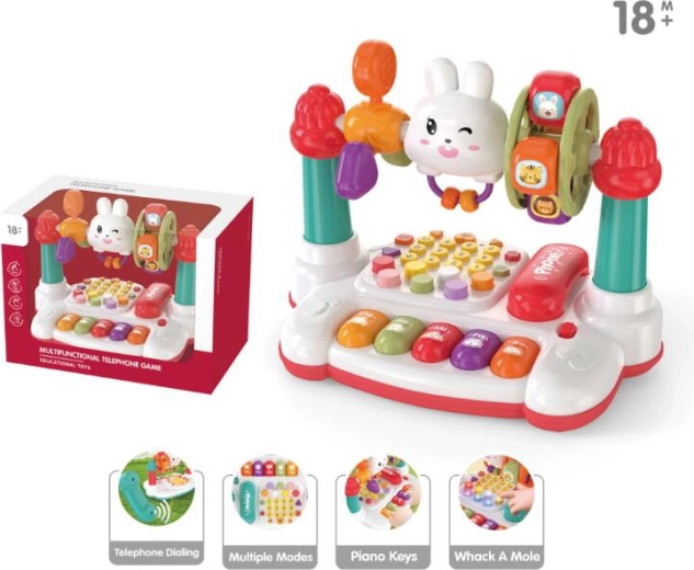 Baby-Rassel in Telefonform