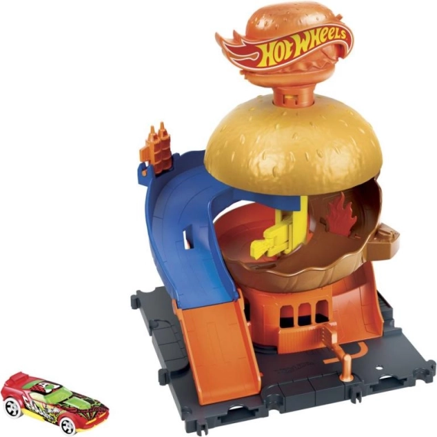 Hot Wheels City Stadtzentrum Spielset mit Auto