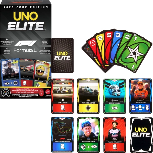 UNO Formula 1 Elite Racers Kartenspiel