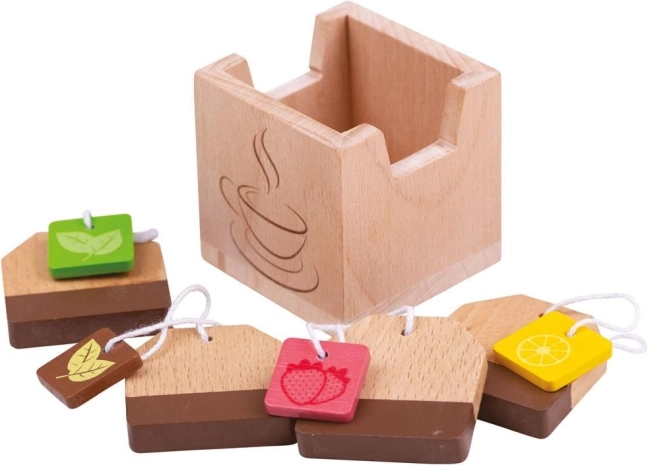 Holz-Teebeutel BIGJIGS TOYS für die Kinderküche