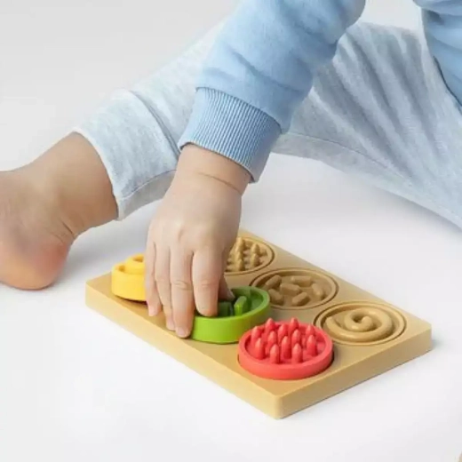 Sensorisches Puzzle mit Ringen für Babys 6m+ Mom's Care