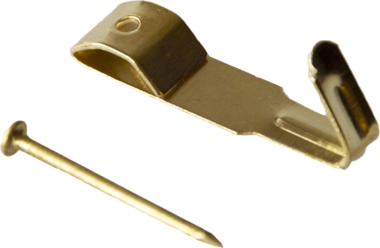 Metall-Wandhaken IXA Größe 1, messingfarben, 250 Stk.