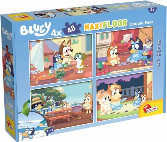 Puzzle Bluey Maxi-Boden 4×48 Teile, beidseitig