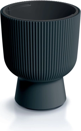 Moderner Blumentopf mit Einsatz 24 cm, Anthrazit
