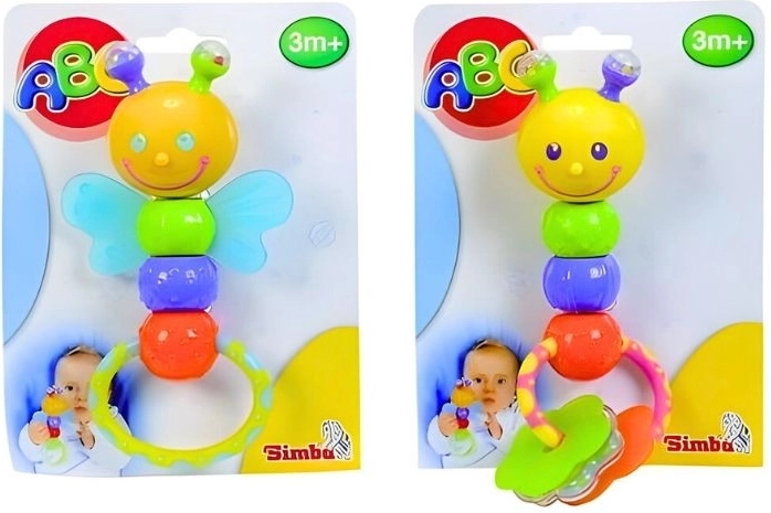 Rassel mit Beißring, 2 Varianten