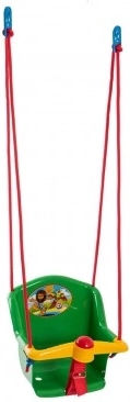 Schaukel für Kinder mit Sound, aus Kunststoff, grün