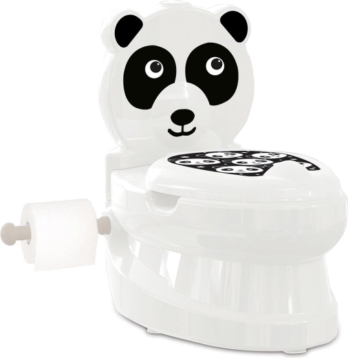 Kinder-Töpfchen JAMARA Panda mit Spülgeräusch und Toilettenpapierhalter
