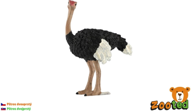 Realistische Plastikfigur Strauß