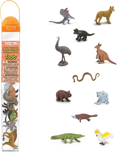 Safari Ltd. Tube „Land der Kängurus“ – australische Tiere (11 Figuren)