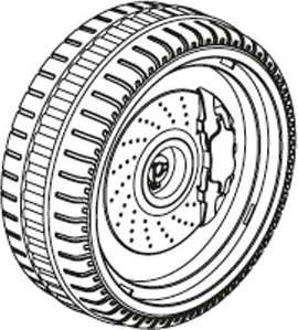 Vorderrad für Bentley-Laufrad Jamara – 1 Stück