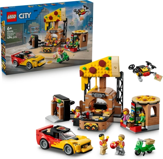 LEGO City Pizza-Lieferung mit Fahrzeugen