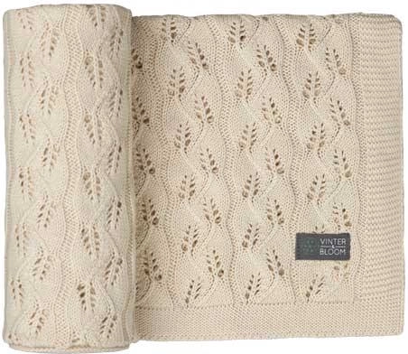 Vinter & Bloom Decke moment organic linen beige