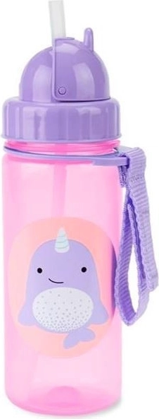 Skip Hop Zoo Kinderbecher mit Strohhalm Narwal 385 ml
