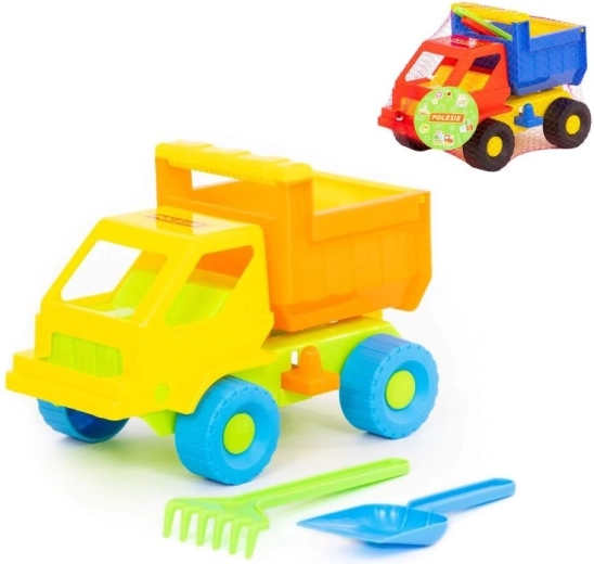 Sandspiel-Set Auto Kazimír mit Schaufel und Harke