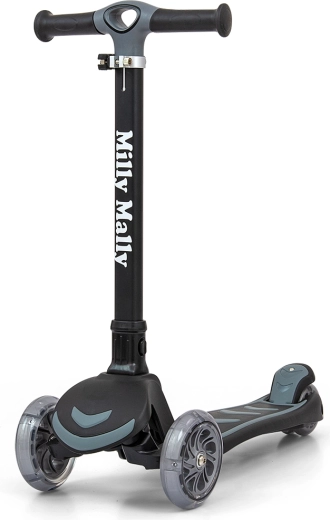 Dreirädriger Kinderroller Milly Mally Boogie, schwarz
