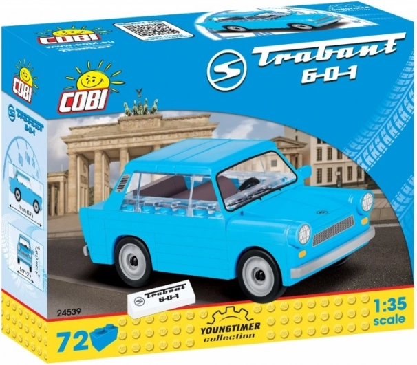 Bausteinset Auto Trabant 601 1:35 von COBI (72 Teile)