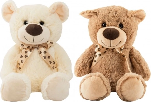 Plüschbär mit Schleife 48 cm, 2 Farben, ab 0 Monaten