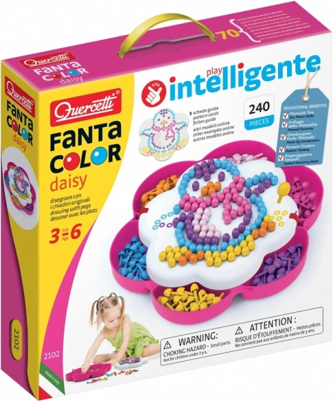 Quercetti Pixel Daisy – Mosaik mit Stiften 10 mm