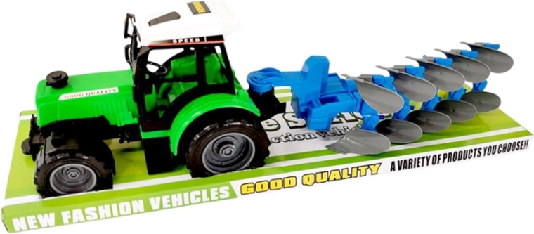 Traktor für kleine Landwirte mit ankuppelbarem landwirtschaftlichem Gerät