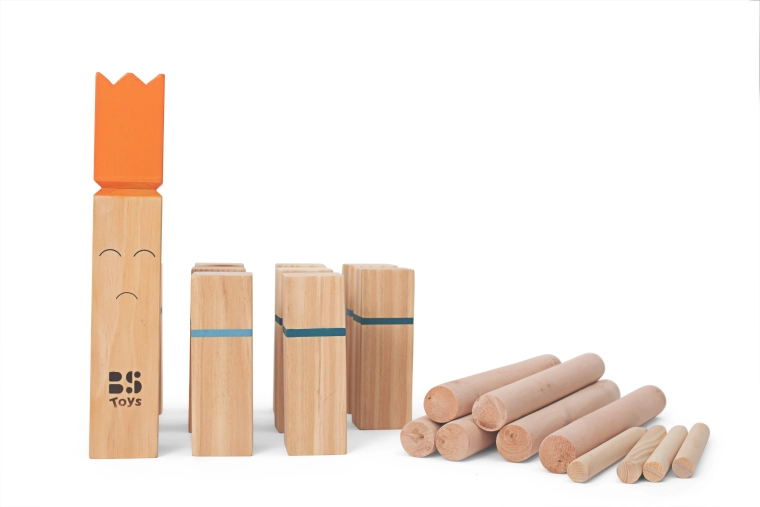 Kubb – Wikingerschach aus Massivholz für Outdoor-Spaß