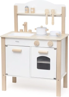 Weiße moderne Holzküche für Kinder