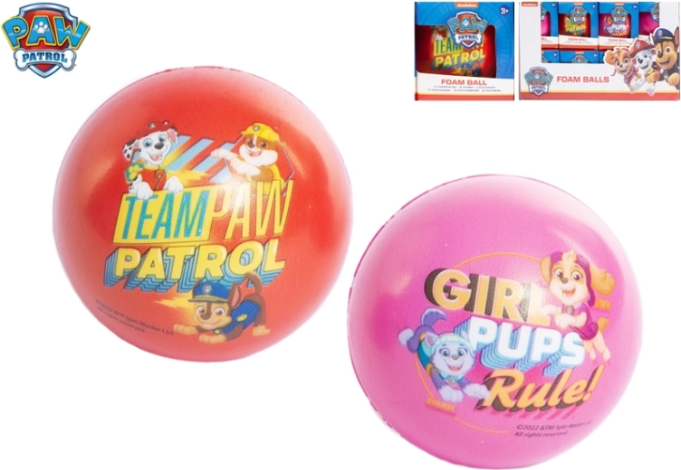 Schaumstoffball PAW PATROL 7,5 cm für Kinder