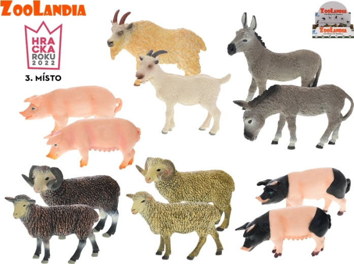 Zoolandia Bauernhoftiere – Set mit 24 Figuren von Nutztieren