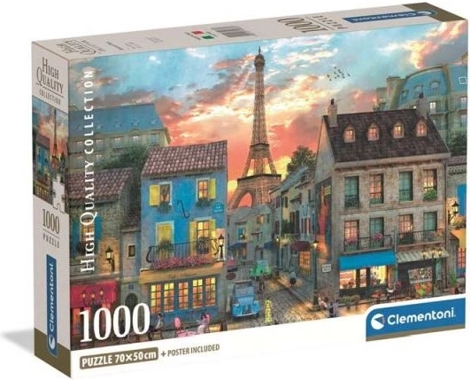 Clementoni Puzzle Pariser Straßen, 1000 Teile
