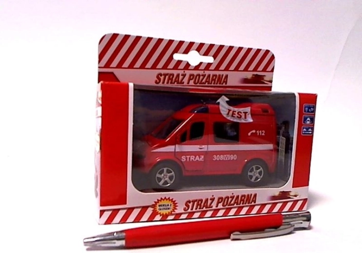 Feuerwehr-Transporter mit Sprachfunktion 11 cm