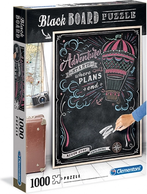 Clementoni Puzzle Black Board 1000 – Reisen