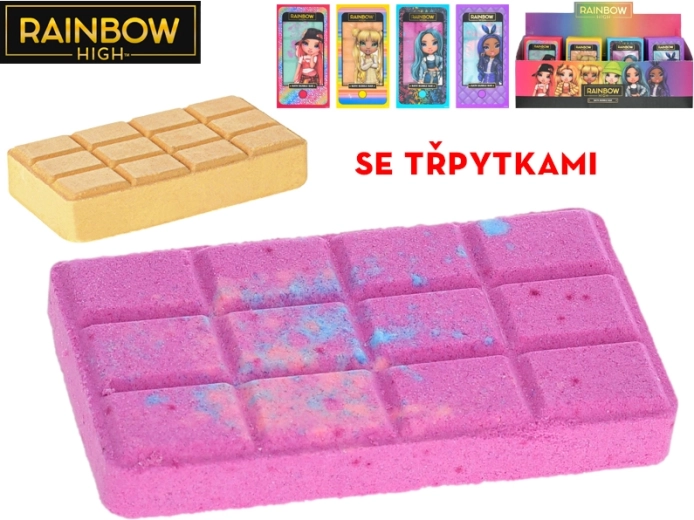 Rainbow High glitzernde Badebombe 13 × 7 cm, 4 Farben