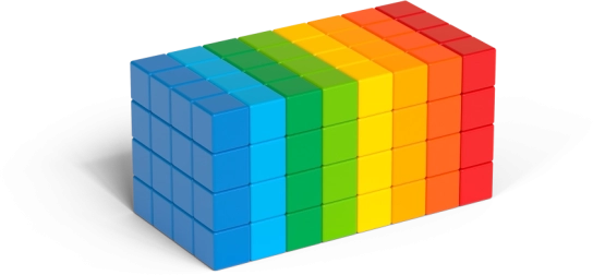 Geomag Magicube Full Color – magnetische Bausteine 128 Teile