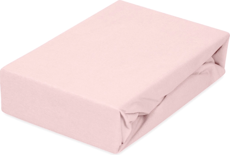 Wasserdichtes Jersey-Spannbettlaken für Kinderbett 60 × 120 cm rosa BABYMATEX